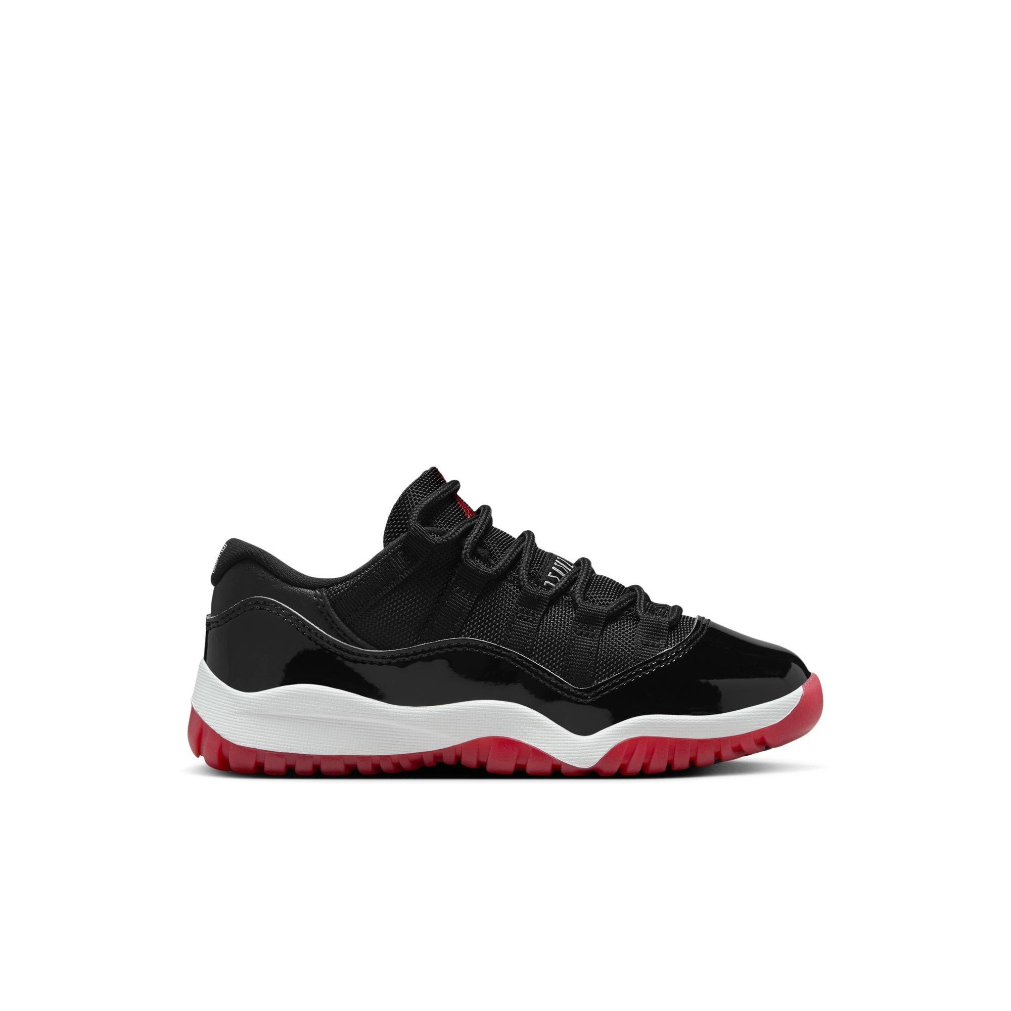 Jordan 11 Retro Low "Bred" Preschool Kids' Shoe